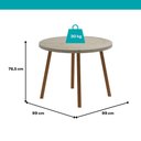Ver imagem 2 de Conjunto Sala de Jantar 4 Cadeiras Tessa Carraro Petra Rosê
