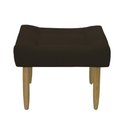 Ver imagem 3 de Puff Banqueta Decorativo Pés Madeira Marrom Escuro