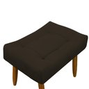 Ver imagem 4 de Puff Banqueta Decorativo Pés Madeira Marrom Escuro