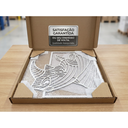Ver imagem 5 de Quadro Decorativo Rinoceronte 30x30 Cm Branco