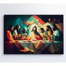 Quadro Jesus Cristo e a Última Ceia Decor&quadros Div017 120x80 Cm Vidro Acrílico - 7
