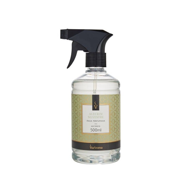 Água Perfumada para Tecidos 500ml - Via Aroma Bactericida Antimofo - Peônia Garden