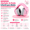 Ver imagem 2 de Abafador de Ruído Infantil para Bebes (Rosa)