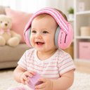 Ver imagem 3 de Abafador de Ruído Infantil para Bebes (Rosa)