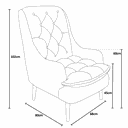 Ver imagem 5 de Kit Amamentação Poltrona, Puff e Almofada Suede Branco Dominic Decor Lille