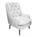 Ver imagem 2 de Kit Amamentação Poltrona, Puff e Almofada Suede Branco Dominic Decor Lille