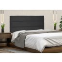 Ver imagem 2 de Painel Cabeceira Paris Box Casal 1,40cm - Suede Preto