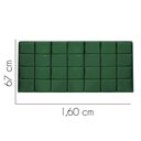 Ver imagem 2 de Painel Estofado Luxo Clara 160cm Queen Size para Cama Box Suede Verde Musgo - Gat Magazine