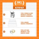 Ver imagem 2 de KIT - Forno Gás Industrial Roma Inox Infravermelho FIRIV80 + Grade extra + Kit Gás