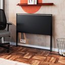 Ver imagem 6 de Mesa Escrivaninha Compacta Dobrável com Pés em Aço 94 Cm Preto com Grafite Preto com Grafite