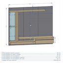 Ver imagem 2 de Painel Para Tv 55" Denver Bechara Preto Fosco C/Cinamomo