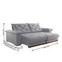 Ver imagem 3 de Sofá Retrátil Marrocos 2,50m 04 Lugares Molas Ensacadas Txr