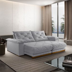 Sofá Retrátil Marrocos 2,50m 04 Lugares Molas Ensacadas Txr