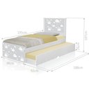 Ver imagem 2 de Cama Solteiro Nuvem Cinza Menino e Menina com Auxiliar
