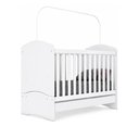 Ver imagem 3 de Jogo de Quarto Infantil Bala de Menta com Cômoda e Berço Branco - Móveis Henn