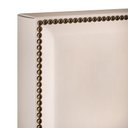Ver imagem 6 de Cabeceira Cama Box Queen com Tachas 160 Cm Vicenza L02 Suede Bege - Lyam Decor