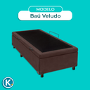 Ver imagem 5 de Cama Box Bau Solteiro Blindado Nature Marrom 88x188