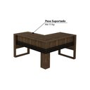 Ver imagem 3 de Mesa para Escritório em L 136 cm - Nogal/Preto
