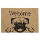 Ver imagem 3 de Tapete Vinil Pet Pug Welcome 60cm X 40cm