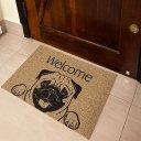 Ver imagem 4 de Tapete Vinil Pet Pug Welcome 60cm X 40cm