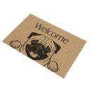 Ver imagem 2 de Tapete Vinil Pet Pug Welcome 60cm X 40cm