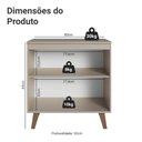 Ver imagem 3 de Balcão de Cozinha 80cm 2 Portas com Pés Nice Madesa