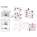 Ver imagem 4 de Quarto de Bebê Completo com Berço Americano 3 em 1 Fofura Multimóveis Mp4645 Branco/off White