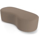 Ver imagem 2 de Kit Puff Redondo Lola e Puff Recamier Orgânico Orbit W01 Bouclê Bege - Lyam Decor