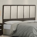 Ver imagem 1 de Cabeceira Cama Box King Napoli 195 Cm Suede Marrom e Bege Claro - MV Estofados Shop