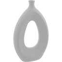 Ver imagem 1 de Vaso Decorativo Enfeite Casa Cerâmica 30x18x3cm Branco