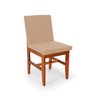 Conjunto Mesa de Jantar Talia 100cm Preta com 4 Cadeiras Sofia - MadeDecor:Bege - 6