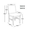 Conjunto Mesa de Jantar Talia 100cm Preta com 4 Cadeiras Sofia - MadeDecor:Bege - 10