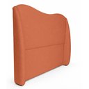 Ver imagem 5 de Cabeceira Cama Casal Petala 140cm Orgânica Curva Bouclê Terracota - Montanari's Decor