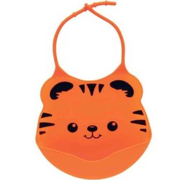 Babador de Silicone com Pega Migalhas - Gumy Laranja - Buba - 2