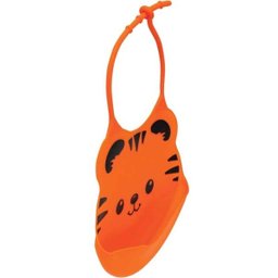 Babador de Silicone com Pega Migalhas - Gumy Laranja - Buba - 3