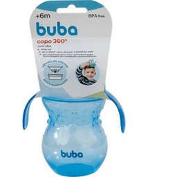 Copo de Treinamento 360° com Alça - Azul - Buba - 6