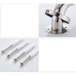 Barra Alça de Apoio 40cm Antiderrapante Aço Inox Banheiro Box Escada Corrimao Gestante Idoso Cadeira - 6