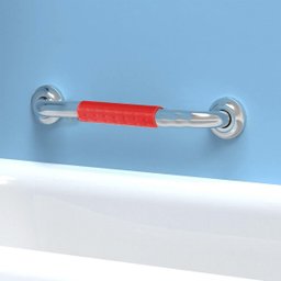 Barra Alça de Apoio 40cm Antiderrapante Aço Inox Banheiro Box Escada Corrimao Gestante Idoso Cadeira - 5