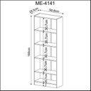 Ver imagem 4 de Estante Multiuso 59,8x160cm com 4 Prateleiras
