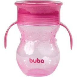 Copo de Treinamento 360° com Alça - Pink - Buba - 1