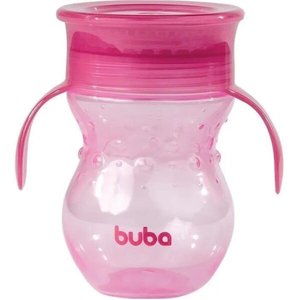 Copo de Treinamento 360° com Alça - Pink - Buba