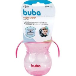 Copo de Treinamento 360° com Alça - Pink - Buba - 3