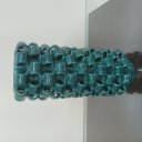 Ver imagem 4 de Vaso Decorativo Enfeite Casa Home&co Cerâmica 31x13x13cm Azul Petroleo