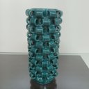 Ver imagem 5 de Vaso Decorativo Enfeite Casa Home&Co Cerâmica 31x13x13cm Azul Petroleo