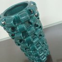 Ver imagem 3 de Vaso Decorativo Enfeite Casa Home&Co Cerâmica 31x13x13cm Azul Petroleo