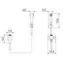 Ver imagem 2 de Ducha Higienica com Registro e Derivacao Cobre Escovado New Edge - Docol