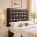Ver imagem 4 de Cabeceira Ana Estofada Corino Modena p/ Cama Box Casal King 195cm Quarto