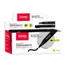 Pincel Marcador Permanente Recarregável Tinta Preto Caixa C/ 12un Keep - Mr042out [reembalado] Mr042 - 5