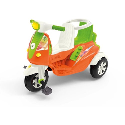Triciclo Infantil Com Empurrador Velocita Classic Azul - Bom Preço Magazine