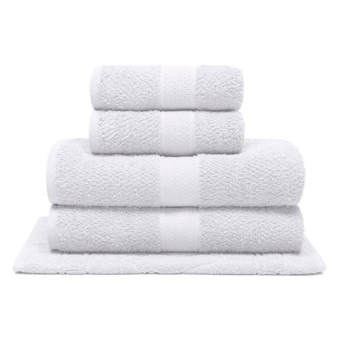 Jogo de Toalha 5 Peças Nobre Natural Algodão Buettner Cor: Branco